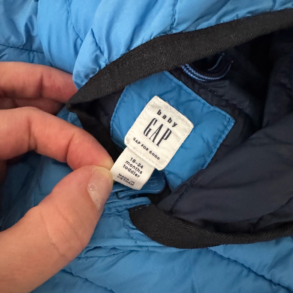 GAP Kids Blue Puffer Jacket